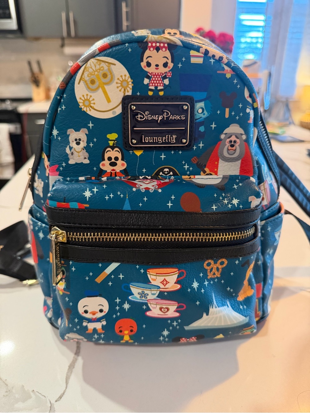 Disney Parks Teal Character Loungefly Backpack